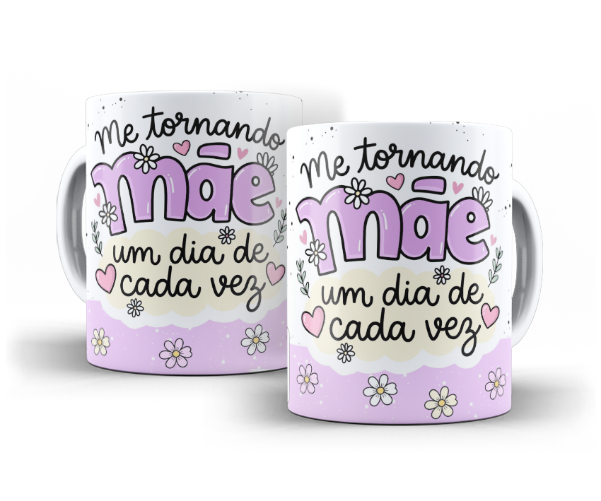 Caneca Nasce Uma Mãe